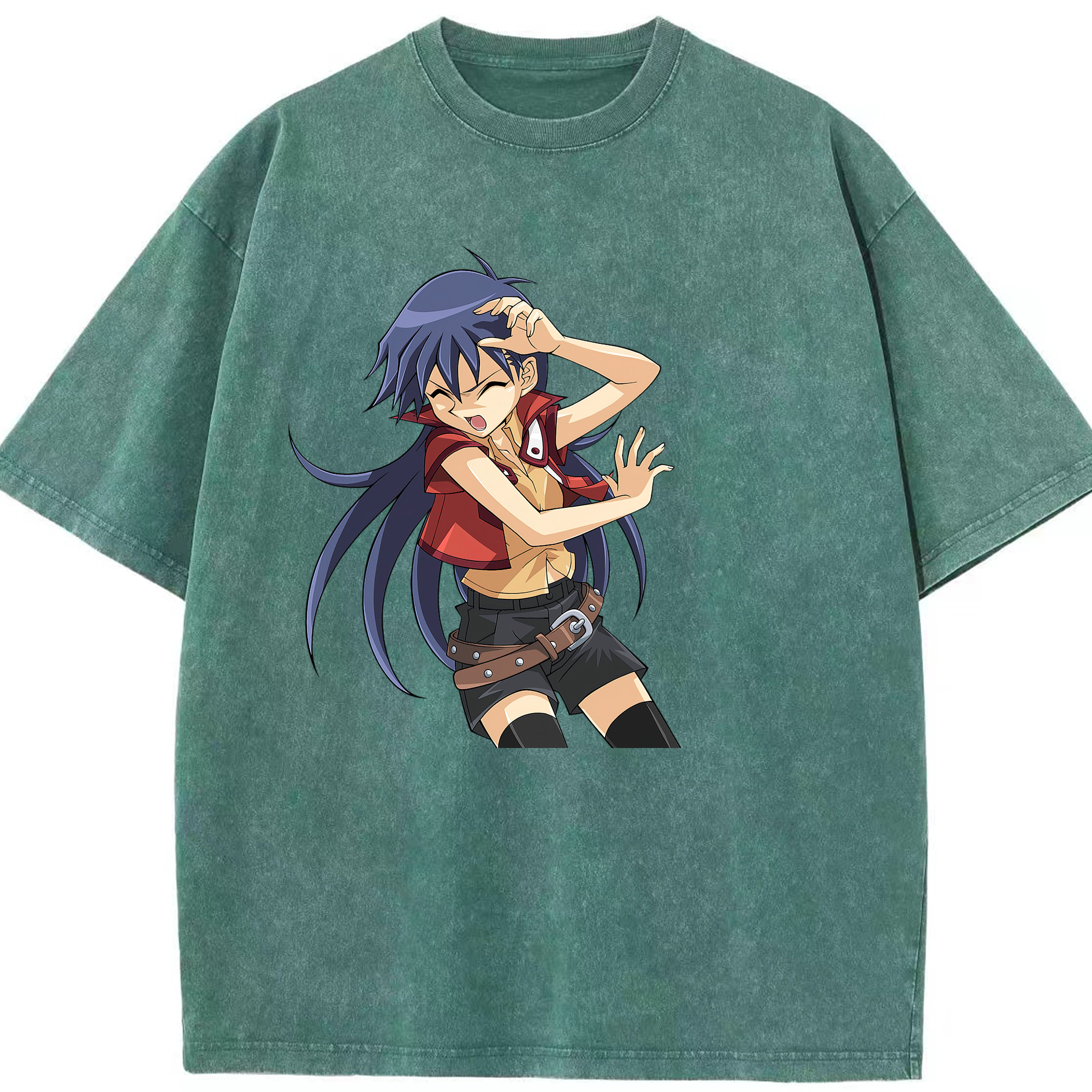 （画像用） 遊☆戯☆王 Yu-Gi-Oh! 綿100% ヴィンテージ風 半袖Tシャツ（フロントプリント）